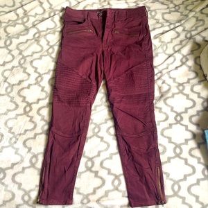 American Eagle super super stretch moto jeans
